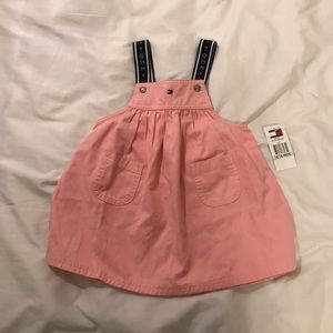 Tommy Hilfiger baby overall dress light pink